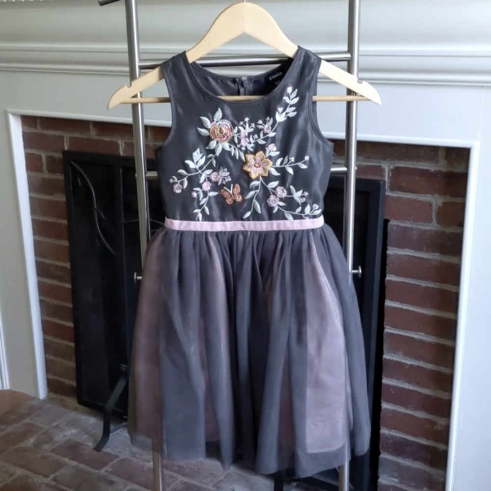 Zunie - Special Occasion Party Dress- Girls 6 - EUC